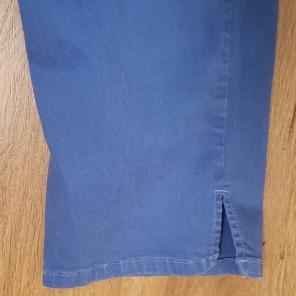 NYDJ - Not Your Daughter's Jeans Blue Denim Cotton Crop Pants, Size 12 (34”x20”) - Picture 2 of 12